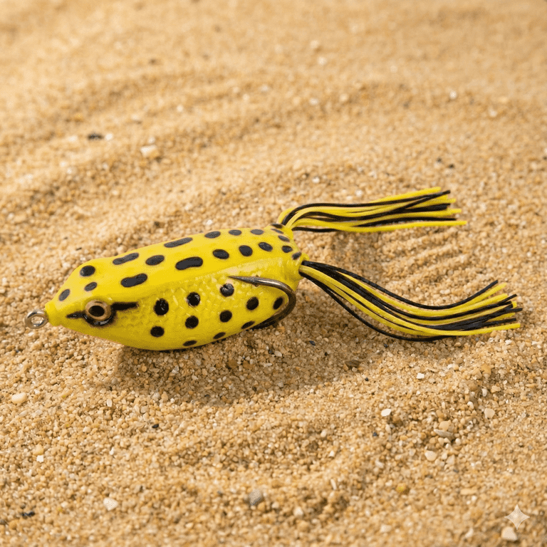 3 pack) Ozark Trail 2.5" Topwater Frog Lure for Bass Fishing, Yellow -  Walmart.com
