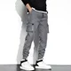 thumbnail image 3 of Pantalones de hombre otoño blanco hip hop ajustados pantalones cargo para hombre negro largo emo con venta al por mayor de lujo talla grande calle algodón Y2k, 3 of 5