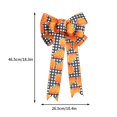 thumbnail image 3 of Btomtd 18.89"x9.44" Thanksgiving Bow with Maple Leaf and Pumpkin Decorations for Fall Holiday Party Festival Displays Ornaments and Themed Bows for Autumn Decor, C, 3 of 4