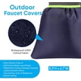 thumbnail image 2 of 2Pack Outdoor Faucet Covers for Winter - Pro 6.7"W x 8.3"H Outdoor Water Faucet Covers Socks for Winter Freeze Protection Pipe Insulation Reusable Waterproof Insulated Spigot backflow Cover,Blue, 2 of 17