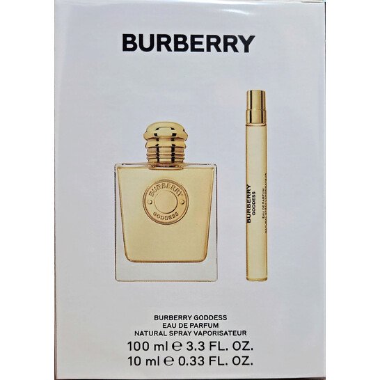 Burberry Goddess Perfume Gift Set, 3.3oz EDP Spray, 0.33oz Mini