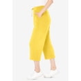 thumbnail image 3 of Woman Within Plus Size Petite Sport-Knit Pull-On Capri Pants, 3 of 6