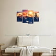 thumbnail image 2 of Elephant Stock Colorado Wall Art - Horizontal Multi Panel Canvas - Living Room Wall Decor - Nature Multi Panel - Orange And Blue Decor - 30" x 18", 2 of 4