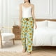thumbnail image 4 of Balery White Polka Dot Sunflower A Pantalones de pijama para mujer, pijamas ultraligeros, pantalones de estar por casa-Medium, 4 of 6