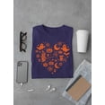 thumbnail image 3 of Halloween Witch and Ghost Heart Design Graphic - Men's T-shirt, 3 of 4