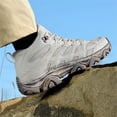 thumbnail image 3 of YOURDIARY Bottes de Randonnée Mi-Hautes en Maille pour Homme, Travail, Plein Air, Randonnée, Backpacking, Alpinisme, Chaussures Légères, Taille, 3 of 9