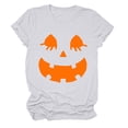 thumbnail image 4 of Landzoo Halloween Women'S Shirts Graphic Print Short Sleeve Crew Neck T-Shirt Party Loose Fit Women Tops Size M White, 4 of 5
