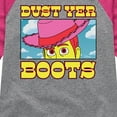 thumbnail image 3 of Toy Story 4 - Woody Dust Yer Boots - Toddler & Youth Girls Raglan Graphic T-Shirt, 3 of 5