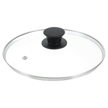 Uxcell 1 Pack Universal Lid for Pot Fit 8.5 Inch Cookware, Replacement Glass Pan Lids