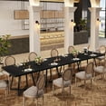 thumbnail image 4 of Tribesigns Square Dining Table Set of 2, 31.5" Industrial Dinner Table with Metal Base, 4 of 7