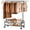 Black, variant on WATIOWL 650 lbs Heavy Duty Rolling Clothes Rack for Hanging Clothes, Adjustable Metal Garment Rack with 2 Shelves, Black (Percheros para Ropa)