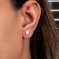 thumbnail image 4 of Pendientes geométricos de acero inoxidable para mujer, aretes minimalistas con forma de U, forma de círculo, triángulo y estrella, 4 of 4