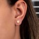 thumbnail image 5 of Pendientes geométricos de acero inoxidable para mujer, aretes minimalistas con forma de U, forma de círculo, triángulo y estrella, 5 of 5