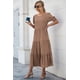 thumbnail image 3 of Vestido PRETTYGARDEN 2025 Boho Floral Midi con Mangas Abullonadas Talla M, 3 of 8
