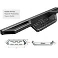 thumbnail image 3 of APS Stainless Steel 6.5in Nerf Bars Pocket Steps Square Tube Rocker Guards Compatible with Nissan Titan Crew Cab 04-25, 3 of 6