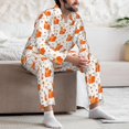 thumbnail image 7 of Vsdgher Cartoon Squirrel Mens Pajama Set, Soft Warm Long Sleeve Sleepwear, Cozy Button-Down Pjs for Men-Medium, 7 of 7