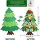 thumbnail image 3 of DIY Felt Christmas Tree Set with 32 Ornaments and LED String Lights for Toddlers Kids New Year Gift Xmas Gifts Home Door Wall, 3 of 4