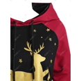 thumbnail image 3 of Tamaño de la manga raglán de la manga de la navidad de la navidad con la sudadera con capucha Rosegal Mangas largas de talla grande, 3 of 5