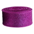 thumbnail image 2 of Lssam Christmas Wired Ribbon for Festive Crafts, 2.5 Inch Wide Decorative Glitter Ribbon Perfect for Wrapping Presents and Adorning Garlands, 10 Yards Long, 2 of 9