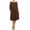 Brown, variant on NMC Women's PLUS trendy style, solid, 3/4 sleeve dress.