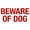 Warning Sign 1, variant on Beware of Dog No Trespassing Metal Sign 12 x 8 Inches - Dog Warning/Fence Guard/Video Surveillance Alert, Indoor Outdoor Home, Yard Property Security