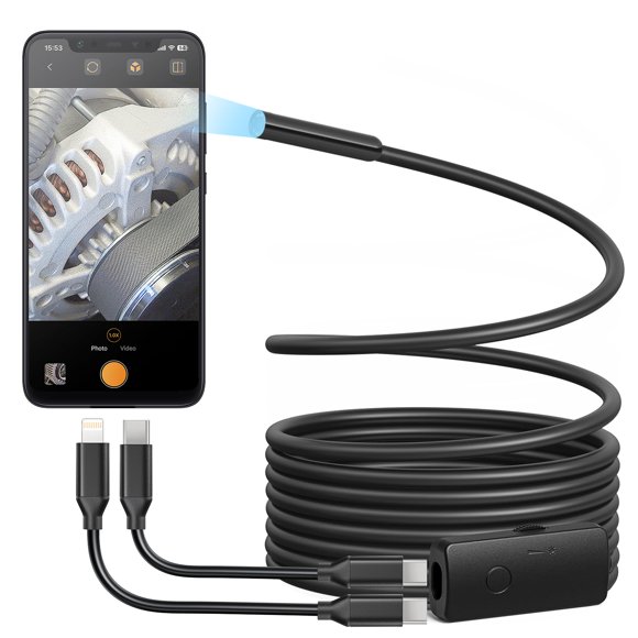 Cámara endoscópica USB Anykit 8 luces LED ajustables IP67
