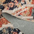thumbnail image 3 of SHILIU-Area Rug 6x9 Machine Washable Western Aztec Rug Non Slip Low Pile Print Pattern Indoor Carpet for Living Room Bedroom Dining, Orange Brown, 3 of 4