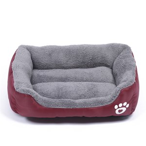 Lits pour chiens pour chiens moyens, lit de chien lavable rectangle Confortable et respirant Canapé chauffant pour chiens orthopédiques pour les chiens moyens