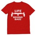 thumbnail image 1 of Tstars Mens Bicycle Shirt Cyclist Gift for Men Life Behind Bars Gift for Bike Riders Bicycle Funny Humor Cycling Tee Cycle Biking Road Mountain Riders T Shirt, 1 of 4