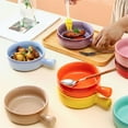 thumbnail image 3 of Ceramic Soup Bowl With Handle, Ramen Bowl, Small Pho Bowl, Microwave And Oven Safe-orange-600ml, 3 of 6