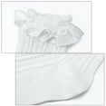 thumbnail image 4 of Bocaoying 6 Pack Womens Ruffle Socks, Cute Lace Socks, White and Black Ruffle Socks, US Size 4.5-7 Comfortable Frilly Socks, Crew Dress Socks Gift for Women Girl, 4 of 7
