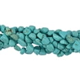 thumbnail image 1 of Dalazy Tumbled Nuggest Pebble Artifical Blue Howlite Turquoise loose Beads 15 inch, 1 of 5