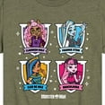 thumbnail image 3 of Monster High - Character Grid - Toddler And Youth Short Sleeve Graphic T-Shirt, 3 of 5