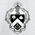 thumbnail image 3 of CafePress - Triangle Black And White Coat Of Arms Sweatshirt - Crew Neck Sweatshirt, 3 of 4