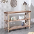 thumbnail image 5 of Gothic 3-Tier Console Table 47.24 Rustic Wood Entryway Hallway, 5 of 9