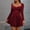 Wine-Athletic-Women, variant on Zedker Women's Square Neck Long Sleeve Mini Dress Ruched Corset Waist Tiered Ruffle Hem A Line Short Party Dresses