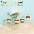 thumbnail image 4 of Ihomecooker 8 Pack Clear Acrylic Riser Square Display Stand For Cupcakes Arts And Crafts (4X4X4 Inch), 4 of 5