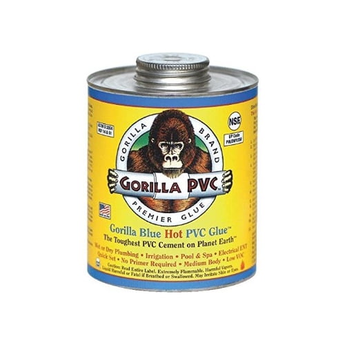 GORILLA PVC CEMENT LLC 04102 Blue 4OZ Hot PVC Glue