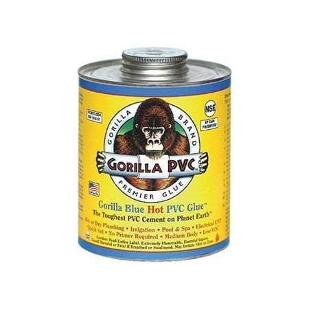 GORILLA PVC CEMENT LLC 04102 Blue 4OZ Hot PVC (Best Glue For Pvc Pipe)
