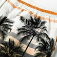 thumbnail image 3 of Aayomet Swimming Trunks for Men Large Shorts Enlarged Five Point Shorts Coconut Tree Digital Print Surfing Beach (Red, XXL), 3 of 4