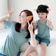 thumbnail image 2 of Pijamas de modal para padres e hijos, ropa de casa, pijamas de verano finos de manga corta, estilo coreano, traje para niños y niñas, transpirable, 2 of 6