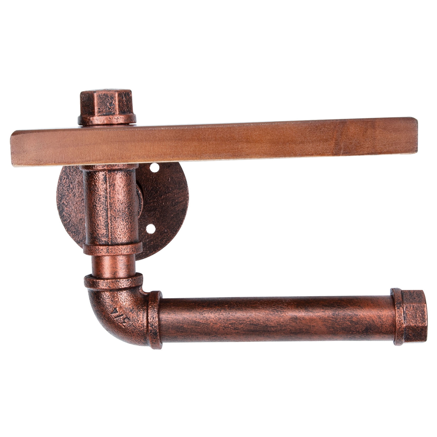 TAILTOSS Antique Copper Toilet Paper Holder Wall Mount Rack for Apartment Dwellers, 1 Pack, Bathroom Accessory