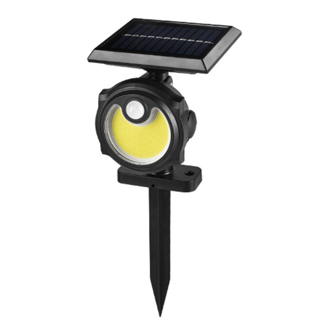 lampara solar Irfora 56COB Luces de pared con energía solar con estaca de tierra Control de iluminación e inducción humana y 3 modos IP65 Focos de paisaje al aire libre resistentes al agua para patio, Irfora lampara solar