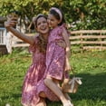PatPat Summer Mother and Daughter Matching Pink Polka Dot Dresses