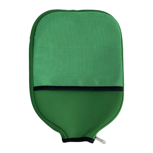 Cubierta de paleta de Pickleball, accesorios de Pickleball, cubierta de cabeza de Pickleball con cremallera Verde