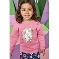 thumbnail image 6 of Garanimals Toddler Girl Graphic Fleece Sweatshirt with Long Sleeves, Sizes 2T-5T, 6 of 6
