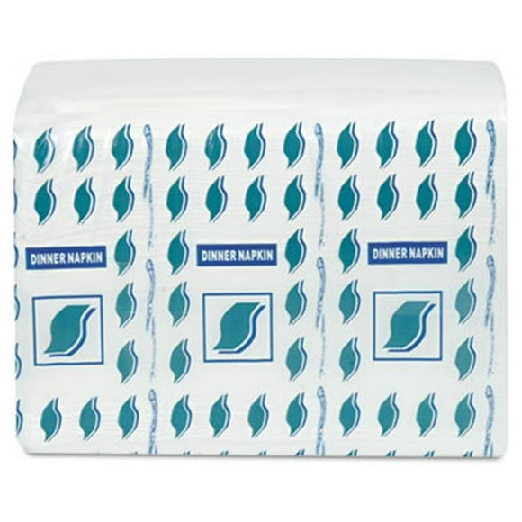 Serviettes de Table 2 Plis, Blanc