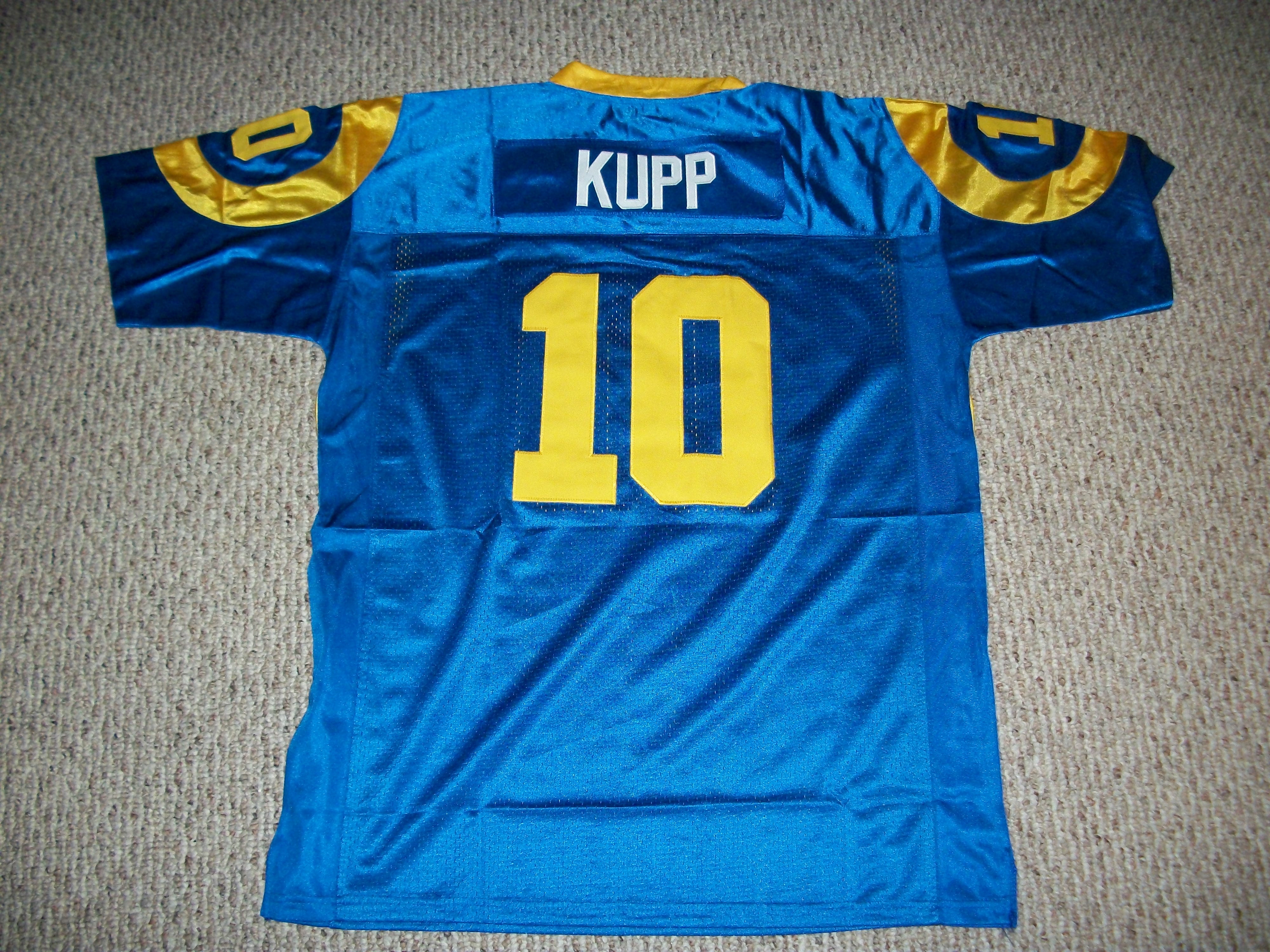 Unsigned Cooper Kupp Jersey #10 Los Angeles Custom Stitched Blue Football  (NEW) No Brands/Logos Sizes S-3XLs 
