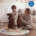 thumbnail image 4 of Chistronger Musical Toddler Rocking Horse, Plush Horse with Safety Belt, Wooden Base for Ages 1-3, Brown, 4 of 11