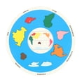 thumbnail image 2 of Rompecabezas De Madera De 7 Continentes, Juguete Educativo De Coordinación Ojo-mano, Juego De Correspondencias De Mapa Mundial, Tilo Seguro Para Niños, 2 of 7